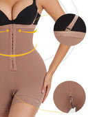 Butt Lifting Body Shaper with Zip Crotch Smooth Tummy Control