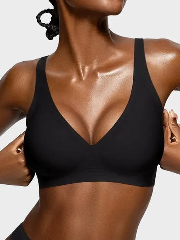 Women’s Seamless Wireless Deep V Jelly Bra