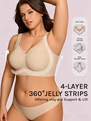 Jelly Bra Plus Size Supportive Seamless Bras