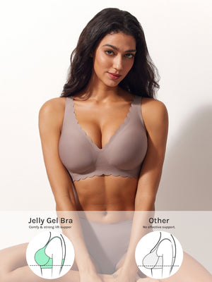 Wireless Bra Womens Scalloped Comfortable Wireless Bras