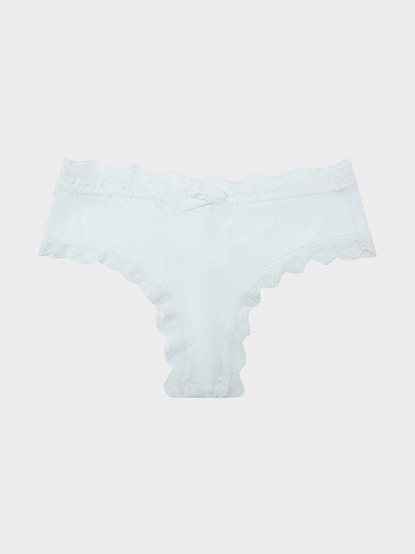 5-Pack Women’s Lace Thongs – Mid Waist Sexy Panties