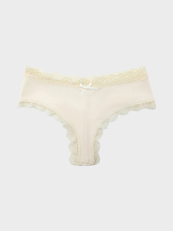 5-Pack Women’s Lace Thongs – Mid Waist Sexy Panties