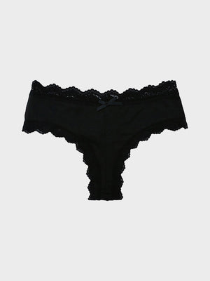 5-Pack Women’s Lace Thongs – Mid Waist Sexy Panties