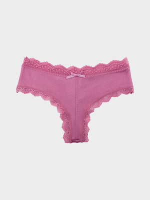 5-Pack Women’s Lace Thongs – Mid Waist Sexy Panties