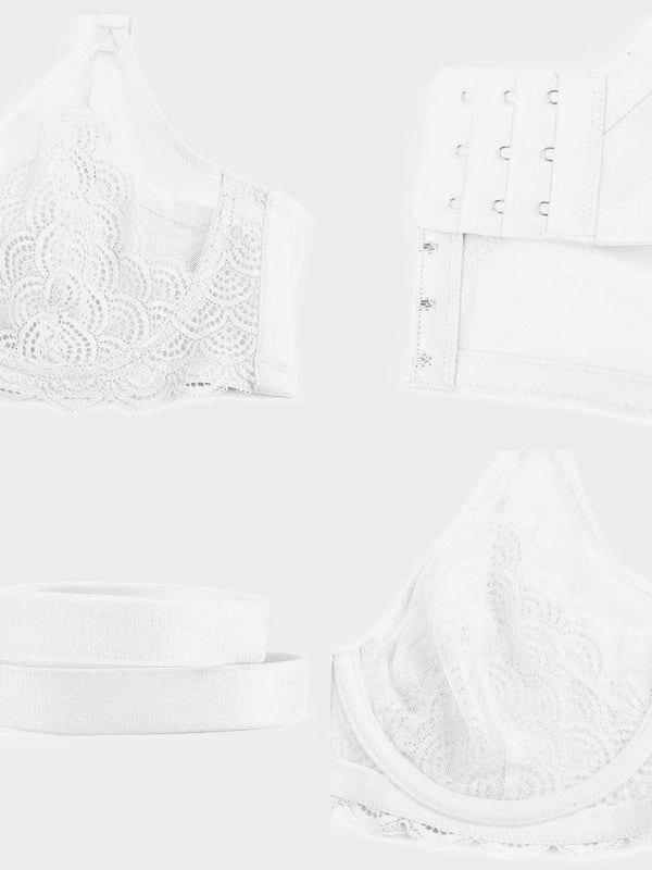 Scalloped Lace Underwire Bra for Fuller Busts