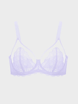 Scalloped Lace Underwire Bra for Fuller Busts
