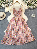 Boho Floral Cami A-Line Summer Dress