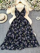Boho Floral Cami A-Line Summer Dress