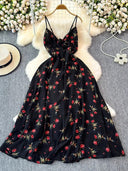 Boho Floral Cami A-Line Summer Dress