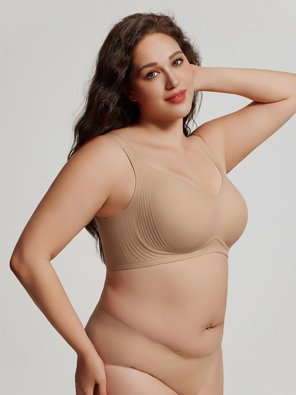 Plus Size Seamless Wireless Full Coverage Bra for Women