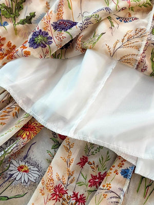 Boho Floral Cami A-Line Summer Dress