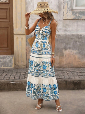 Womens Summer Backless Beach Maxi Dress
