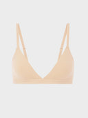 Womens Wireless Triangle Bralette Plunge Unlined Seamless Bras