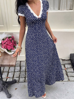 Women’s Vintage Floral Maxi Dress