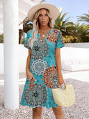 V-Neck Summer Vacation Dress