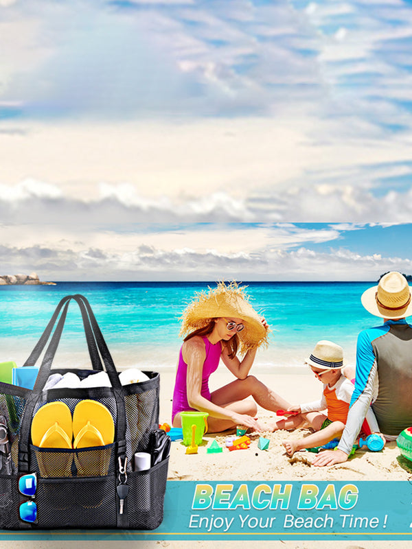 Mesh Beach Bag - Large Beach Tote Bag