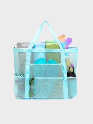 Mesh Beach Bag - Large Beach Tote Bag