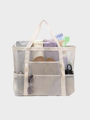 Mesh Beach Bag - Large Beach Tote Bag