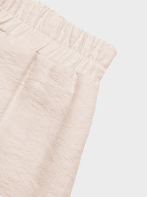 Women's Elastic Waist Tassel Trim Shorts