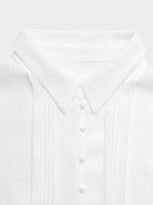 Women's Collared Button Front Midi Dress