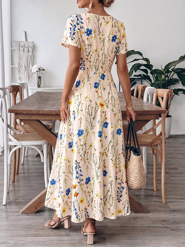 Women's Casual Square Neck Dress