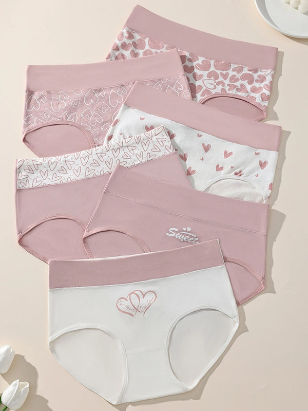 6 Pack Women’s High Waisted Cotton Seamless Briefs