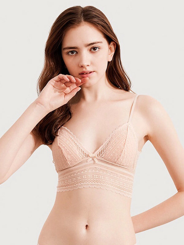 Women’s Lace Bralette Soft Wireless Bra