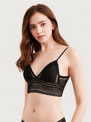 Women’s Lace Bralette Soft Wireless Bra