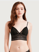 Women’s Lace Bralette Soft Wireless Bra