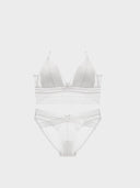 Women’s Lace Bralette Soft Wireless Bra Set