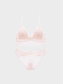 Women’s Lace Bralette Soft Wireless Bra Set