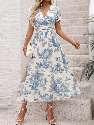 Women's Vintage V Neck Dresses
