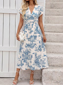 Women's Vintage V Neck Dresses