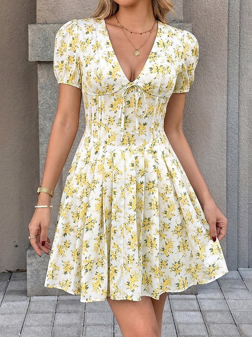 Women  Floral Summer Short Dress