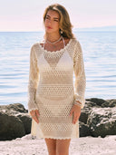 Women's Crocheted Cover-Up Dress