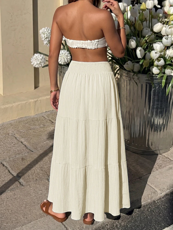 Women's Flowy Maxi High Waisted Casual Long Skirts