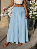 Women's Flowy Maxi High Waisted Casual Long Skirts