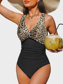 Retro Ruched Tummy Control One-Piece Swimsuit