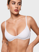 Women's Inbarely Plus Plunge Bra - Unlined Underwire Sexy Demi Balconette Bras