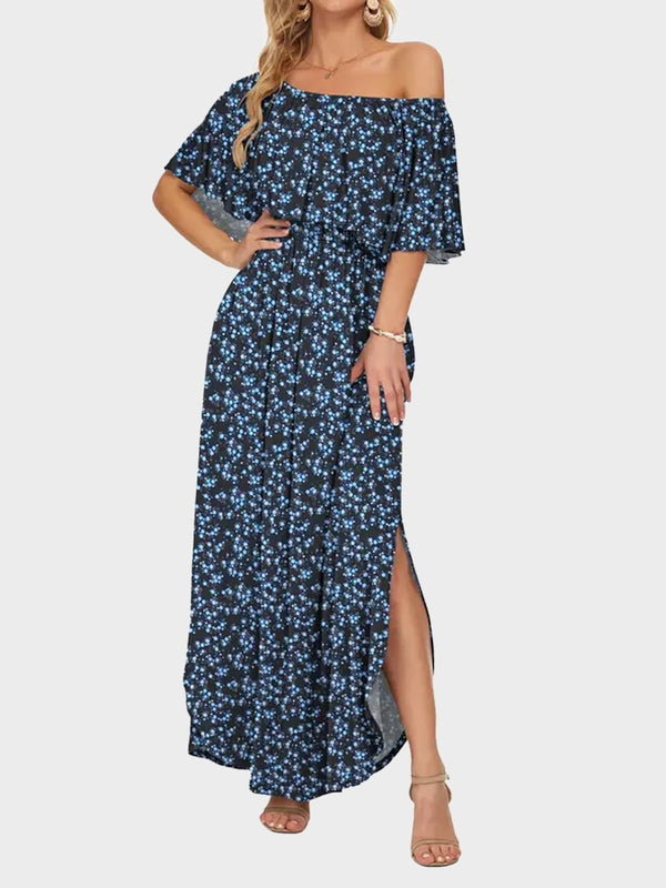 Women's Plus Size Off-Shoulder Maxi Dress