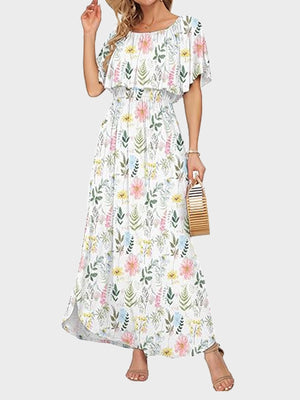 Women's Plus Size Off-Shoulder Maxi Dress