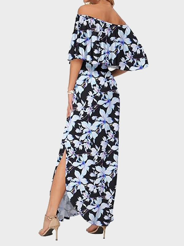Women's Plus Size Off-Shoulder Maxi Dress