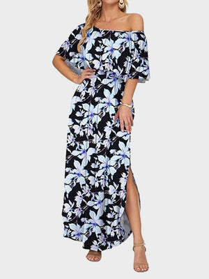 Women's Plus Size Off-Shoulder Maxi Dress