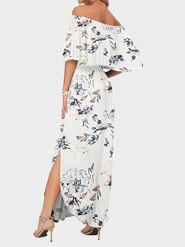 Women's Plus Size Off-Shoulder Maxi Dress