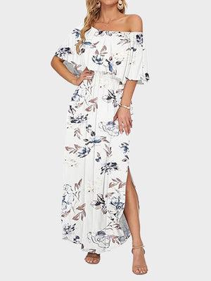 Women's Plus Size Off-Shoulder Maxi Dress