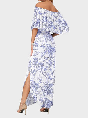 Women's Plus Size Off-Shoulder Maxi Dress