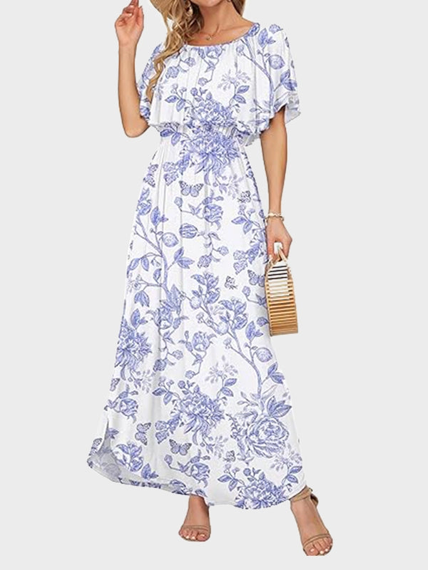 Women's Plus Size Off-Shoulder Maxi Dress