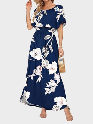 Women's Plus Size Off-Shoulder Maxi Dress