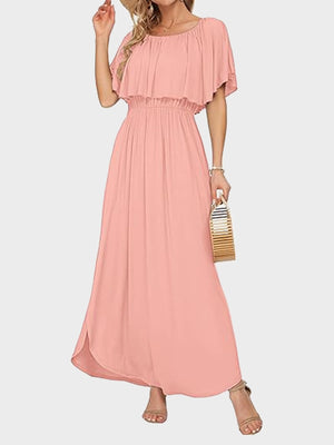 Women's Plus Size Off-Shoulder Maxi Dress