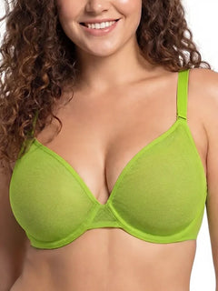 Seamless Mesh Unlined Underwire Minimizer Bra
